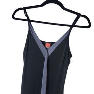 LORI MICHAELS BLACK & GREY MINI DRESS SIZE SMALL